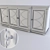 Elegant Bernhardt Marquesa Console 3D model small image 3
