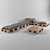 Rustic Pallet Sofa 3D model small image 1