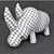 Stylish Leather Rhino 3D model small image 3
