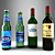 Assorted Bottles: Water & Wine 3D model small image 1