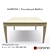 Marioni BERLINO Dining Table 3D model small image 1