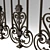 Handcrafted Forged Baluster 3D model small image 3