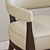 Sleek Barrel Back Chair 3D model small image 2