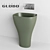 Globo Genesis Matte Ceramic Sink 3D model small image 1