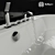 Luxury BelBagno BB14 Bathtub 3D model small image 2