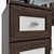 Elegant Venge Wood Dressing Table 3D model small image 3