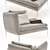 Monaco Chaise Lounge  Elegant and Inviting 3D model small image 2