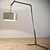 Copper Glow: Modern Floor Lamp 3D model small image 1