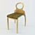 FAMEG A-1202 Chair: Solid Beech, Upholstered Seat, Multiple Color Options 3D model small image 1