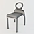 FAMEG A-1202 Chair: Solid Beech, Upholstered Seat, Multiple Color Options 3D model small image 2