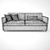 Modern Minimalist Sofa | Dryden Apartment Design 3D model small image 3