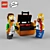 Simpsons LEGO Set: Homer & Ned 3D model small image 1