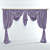Timeless Elegance: Classic Curtain 3D model small image 1