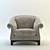 Elegant Brushed Classic Chair 3D model small image 2