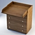 "Umka" Changing Table: Stylish and Functional 3D model small image 3