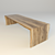 Wooden Edging Board Table 3D model small image 1