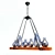 Elegant German Hanging Chandelier 3D model small image 1