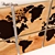 Handcrafted Wood World Map 3D model small image 3