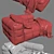 Michelin Chaise Lounge: Sleek Design by Arik Ben Simhon 3D model small image 3