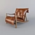 Leather Armchair 3D model small image 1