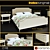 Missouri Bedroom Set: Bed, Nightstands, and Dresser 3D model small image 1