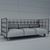 MCD 2015 Tufted 3-Seater Sofa 3D model small image 2