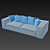 Springfield Sofa: Comfort Redefined 3D model small image 3