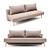 INNOVATION Trym Sofa Bed: 140x200cm Pocket Spring, Oak Legs 3D model small image 1