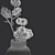 Cotton Branch Decorative Accessory 3D model small image 3