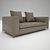 Italian Leather Sofa: B&B ITALIA MICHEL CLUB 3D model small image 1