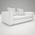 Italian Leather Sofa: B&B ITALIA MICHEL CLUB 3D model small image 3