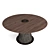 Rustic Mood: Modern Metal & Wood Table 3D model small image 1