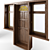 Dark Brown Wooden Windows and Doors 3D model small image 3