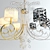 Exquisite Masca Elizabeth Oro/Argento Chandelier 3D model small image 1