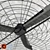 Corona Render Ceiling Fan 3D model small image 2