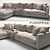 Luxurious Flexform Magnum Sofa 3D model small image 1