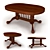 "Malaysia" Dining Table - Elegant and Spacious 3D model small image 1