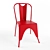 Modern Steel Dining Chair 3D model small image 1
