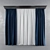 Luxury Silk Window Treatments 3D model small image 1