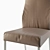 Genuine Leather Iva Dining Chair 3D model small image 3