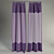 Modern Purple Hinge Curtains 3D model small image 1