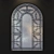 Archway Stained Glass: Elegant Window Décor 3D model small image 1