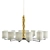 Flaire 12-Light Chandelier: Stunning Statement Piece 3D model small image 1