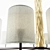 Flaire 12-Light Chandelier: Stunning Statement Piece 3D model small image 3