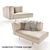 Elegant Lederman Chaise Lounge: A Perfect Blend of Style and Comfort! 3D model small image 1
