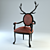 Modern Horn Chair 3D model small image 1