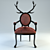 Modern Horn Chair 3D model small image 2