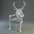 Modern Horn Chair 3D model small image 3