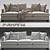 Elegant and Versatile Eros Sofa 3D model small image 1