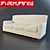 Luxurious Triple Seater Sofa 3D model small image 1